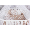Комплект наволочек AmaroBaby на бортики в кроватку 12 наволочек 30х30 см. коричневый