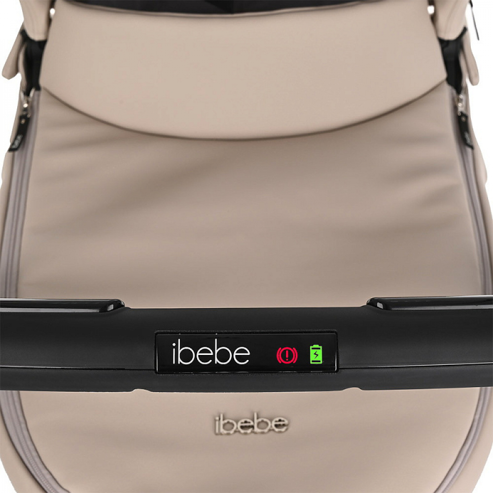 Коляска Ibebe I-Stop Leather 2 в 1 IS 18 Beige/Chrome