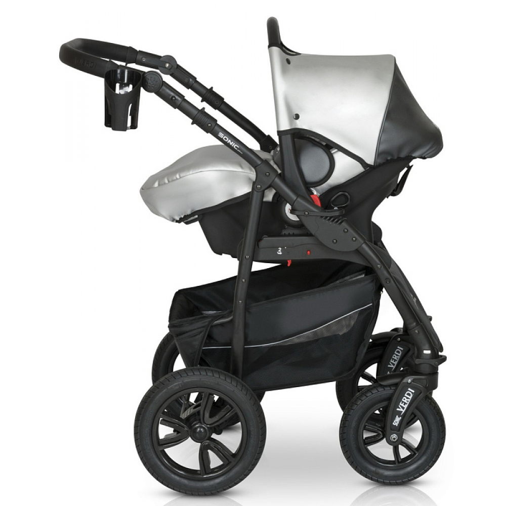 Детская коляска Verdi Sonic plus Pro 3 в 1 04 чёрно-золотой