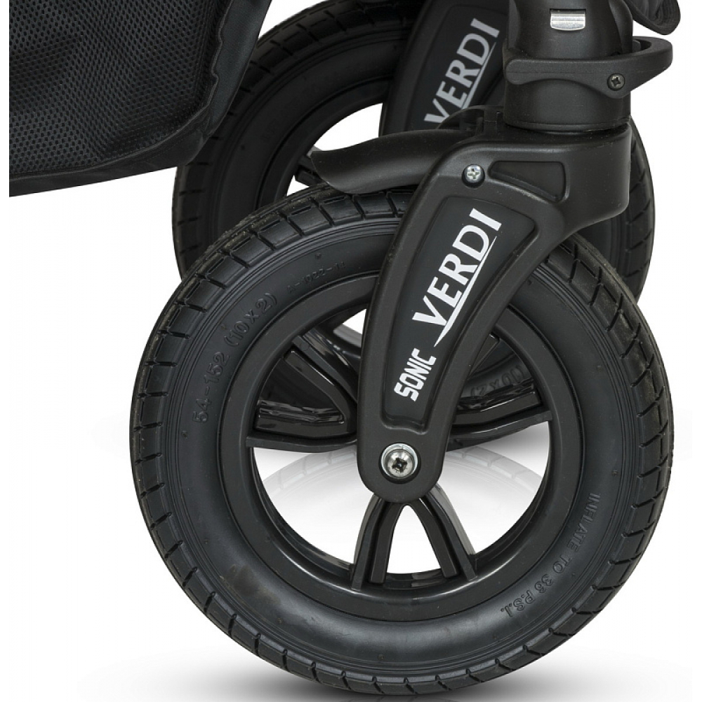 Детская коляска Verdi Sonic plus Pro 3 в 1 04 чёрно-золотой