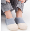 Ботиночки-носочки детские Amarobaby First Step Pure с дышащей подошвой голубые, 21 74