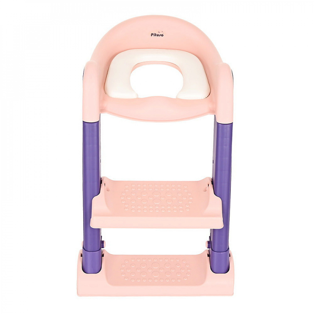 Детское сиденье для унитаза Pituso с лесенкой и ручками 16010 Pink/Розовый