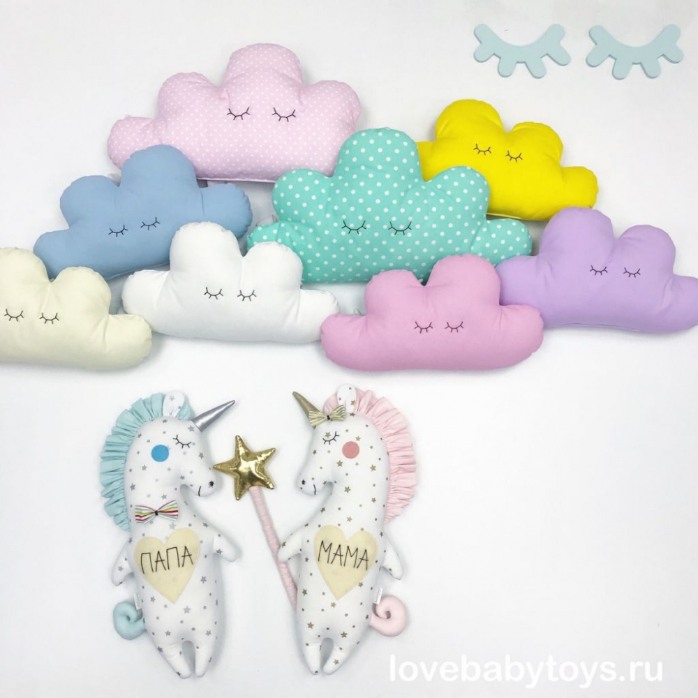Мягкая игрушка LoveBabyToys Единорог Мама, коллекция "Радужный единорог" (Розовый)