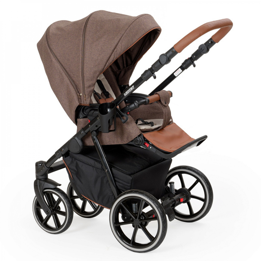 Детская коляска Lonex Pax Eko Pro 2 в 1 01 Mokka