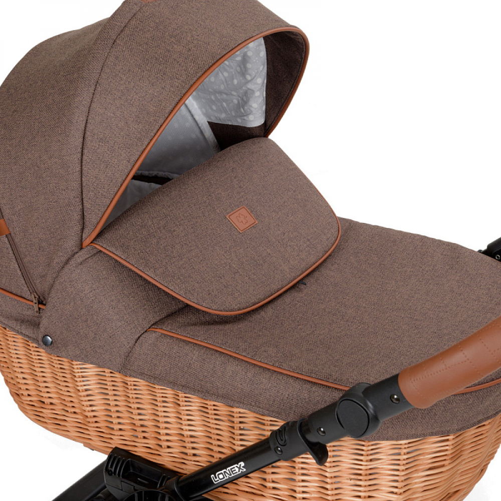 Детская коляска Lonex Pax Eko Pro 2 в 1 01 Mokka
